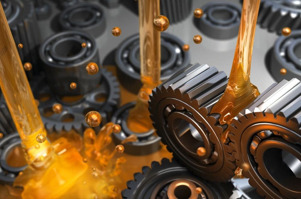 Industrial gears with lubricant oil